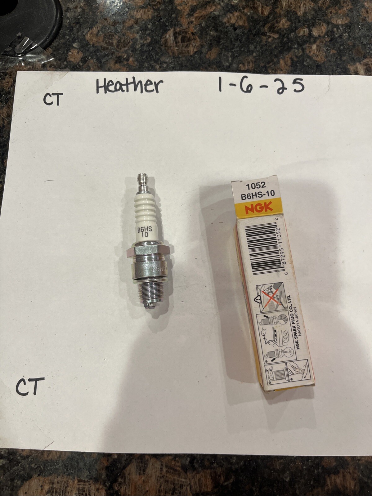 NGK Spark Plugs 1052 B6HS-10 Copper Core Standard