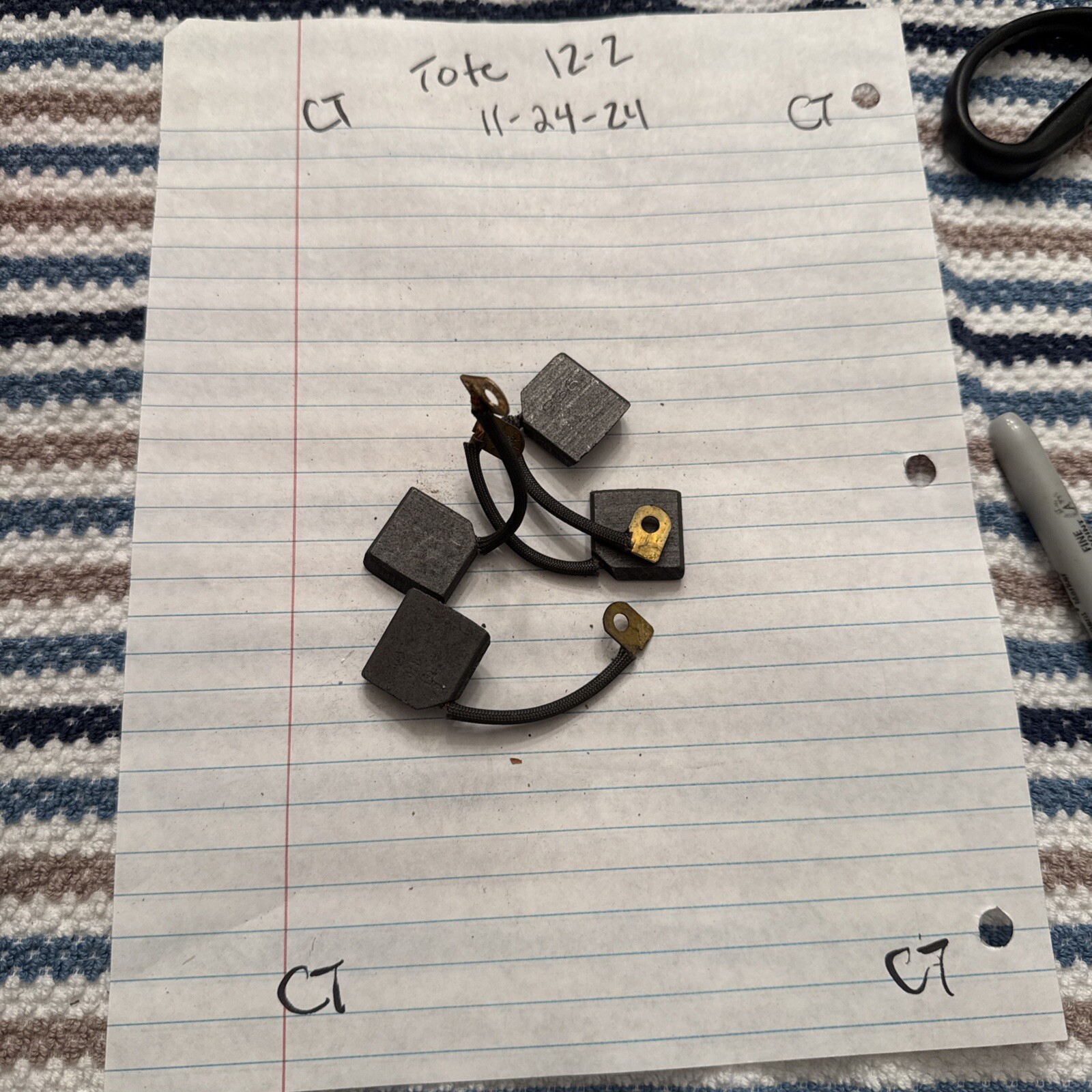 NOS 1960-1964 Chevrolet Corvair generator brush kit, lot of 2 , Delco Remy