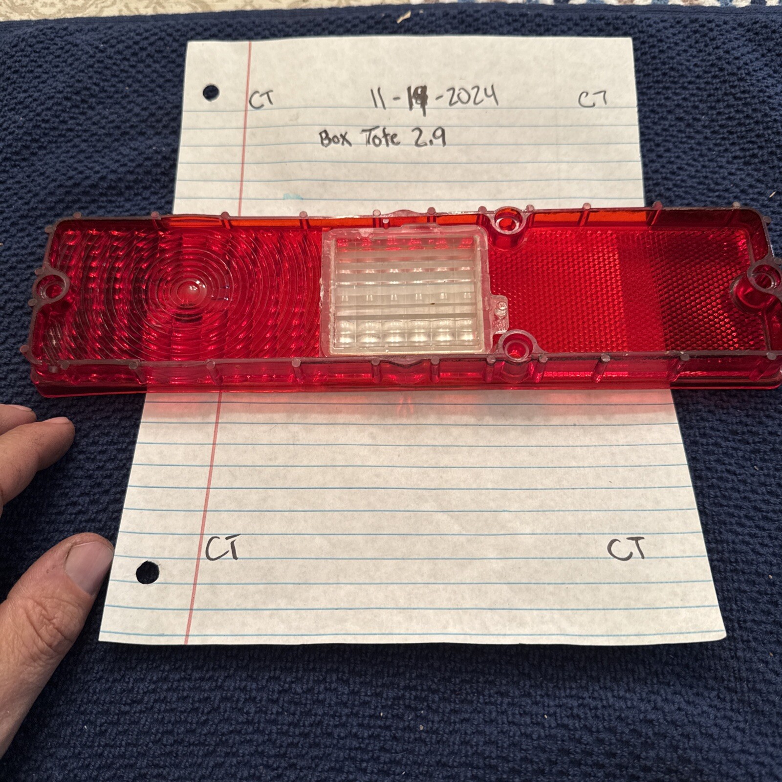 NOS 1972 Chevy Nova RH Tail Light Lamp Lens 5964514 5964516 Real GM!!! - Image 4