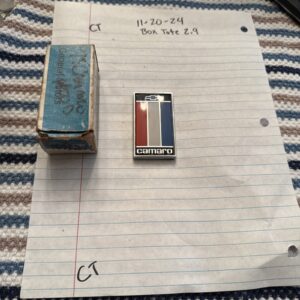 NOS 1975-77 Chevy Camaro Z/28 RS SS rear deck trunk name badge emblem GM 1739100