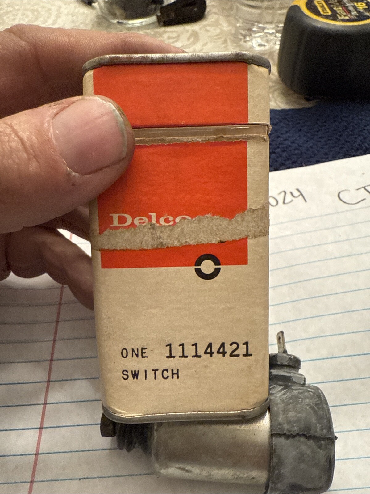 NOS 68 69 Chevrolet Chevelle Nova Camaro Carb Throttle Stop Solenoid 1114421 - Image 3