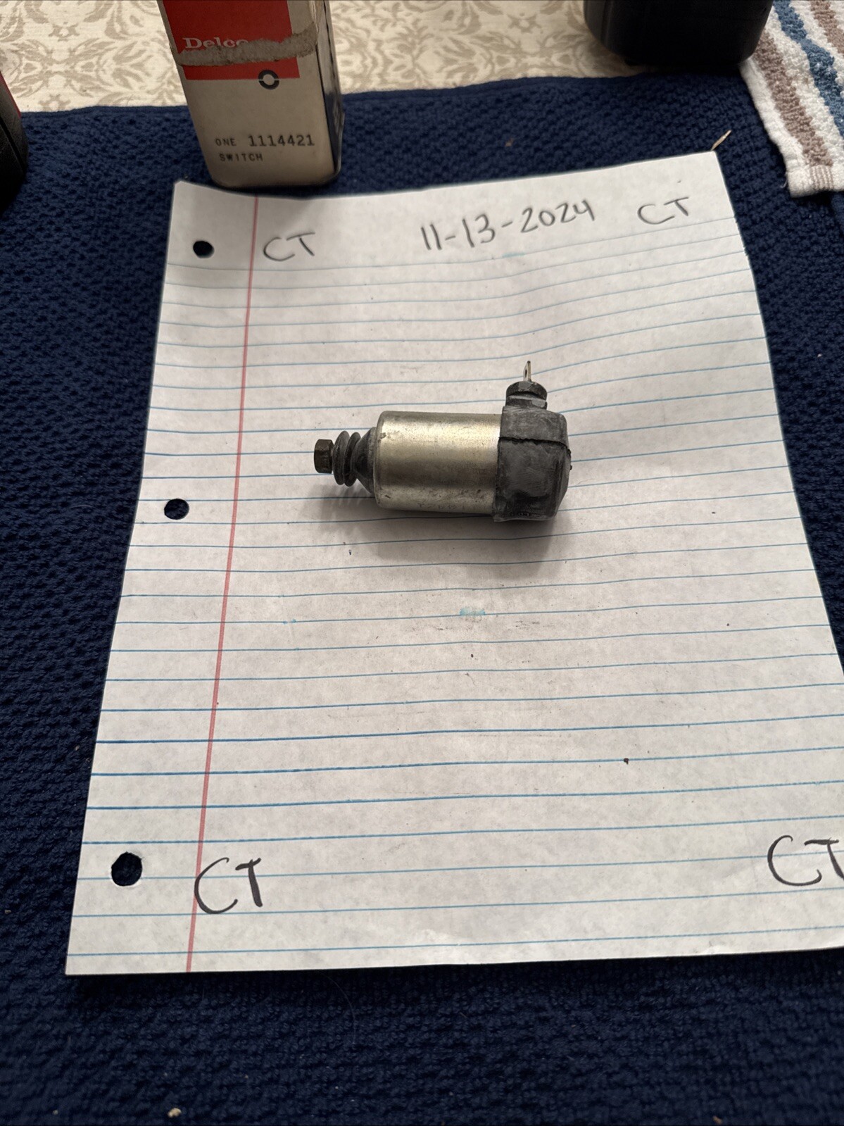 NOS 68 69 Chevrolet Chevelle Nova Camaro Carb Throttle Stop Solenoid 1114421 - Image 4