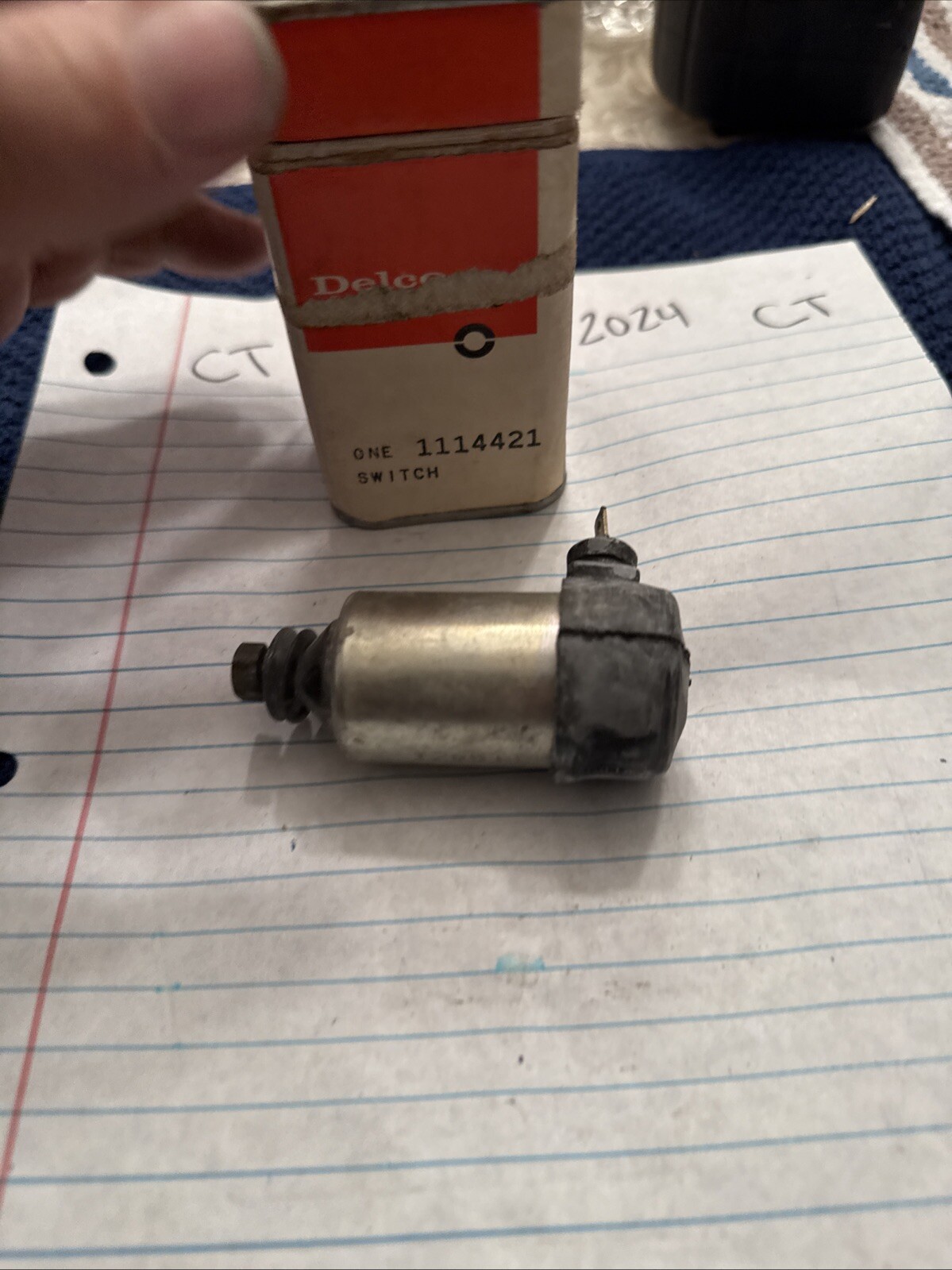 NOS 68 69 Chevrolet Chevelle Nova Camaro Carb Throttle Stop Solenoid 1114421