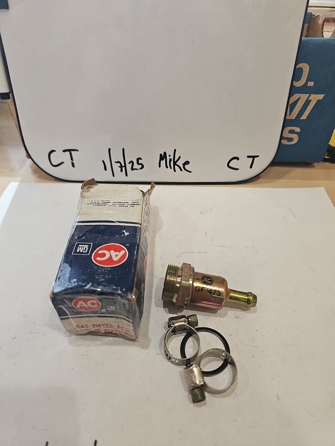 NOS A/C Delco GF473/5651824 Fuel Filter