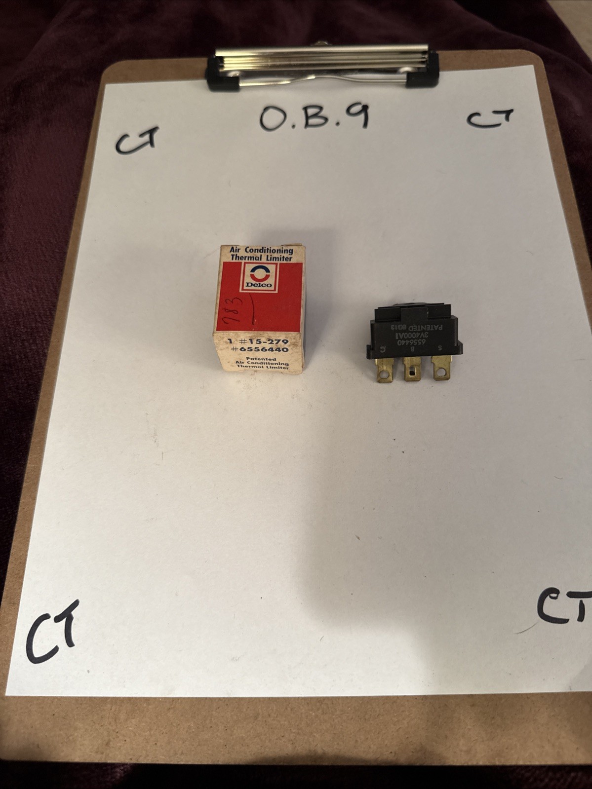 NOS Delco GM #6556440 air conditioning thermal limiter in box