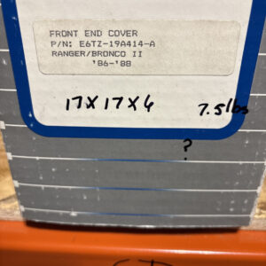 NOS FORD Front End Cover Bra 86-91 Bronco - E6TZ-19A414-B