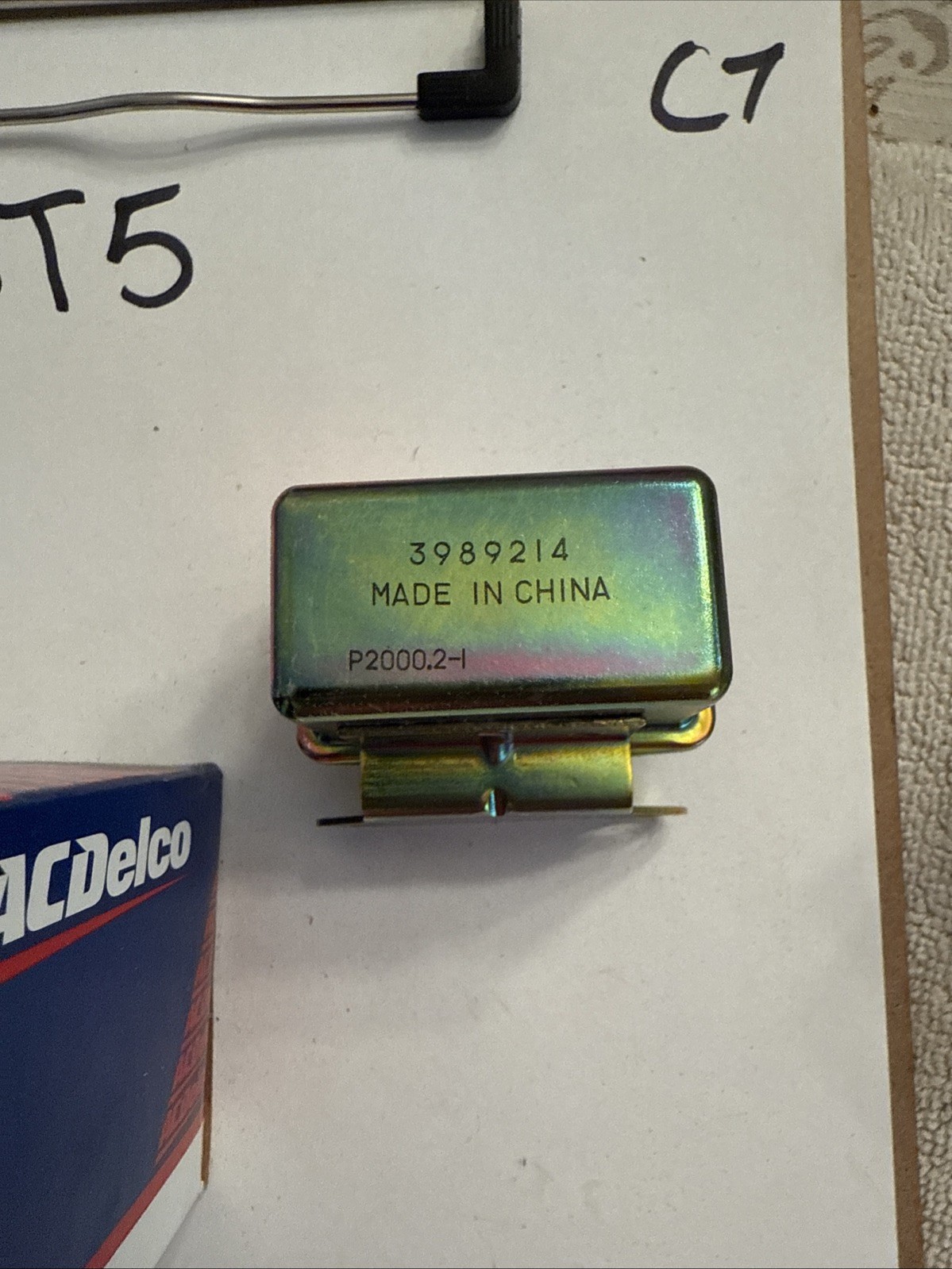 NOS GM 68-71 Corvette Wiper Motor 77-79 Corvette AC Blower Motor RELAY 3989214 - Image 3