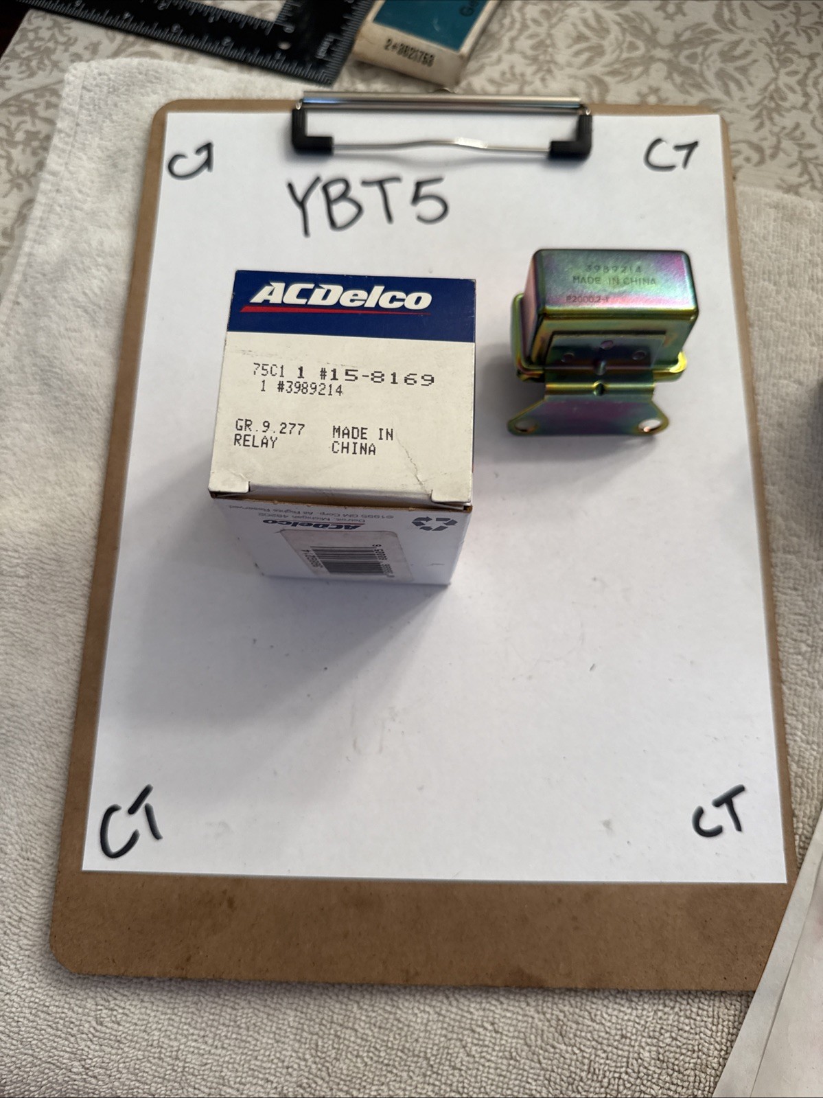 NOS GM 68-71 Corvette Wiper Motor 77-79 Corvette AC Blower Motor RELAY 3989214