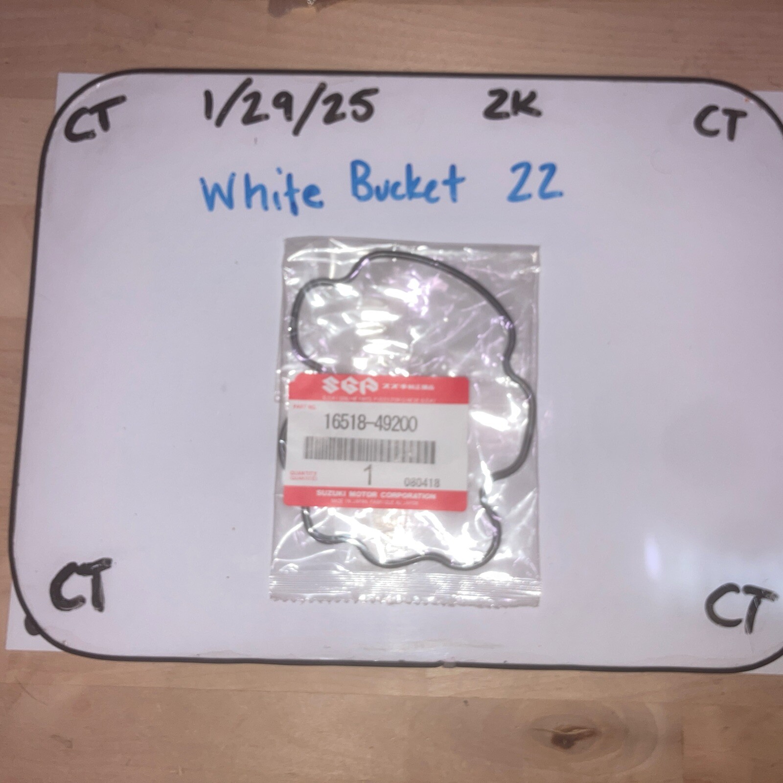 NOS OEM Genuine Suzuki Motorcycle Oil Filter Cap O-Ring P/N 16518-49200 NEW