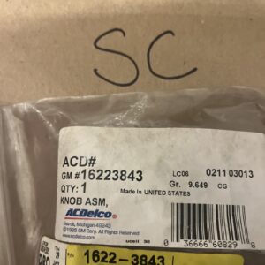 NOS OEM Radio control knob ACDelco / GM 16223843