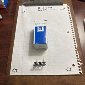 NOS Original GM 327 Front Fender Emblem: 1965-67 GM Chevrolet GM OEM 3865834