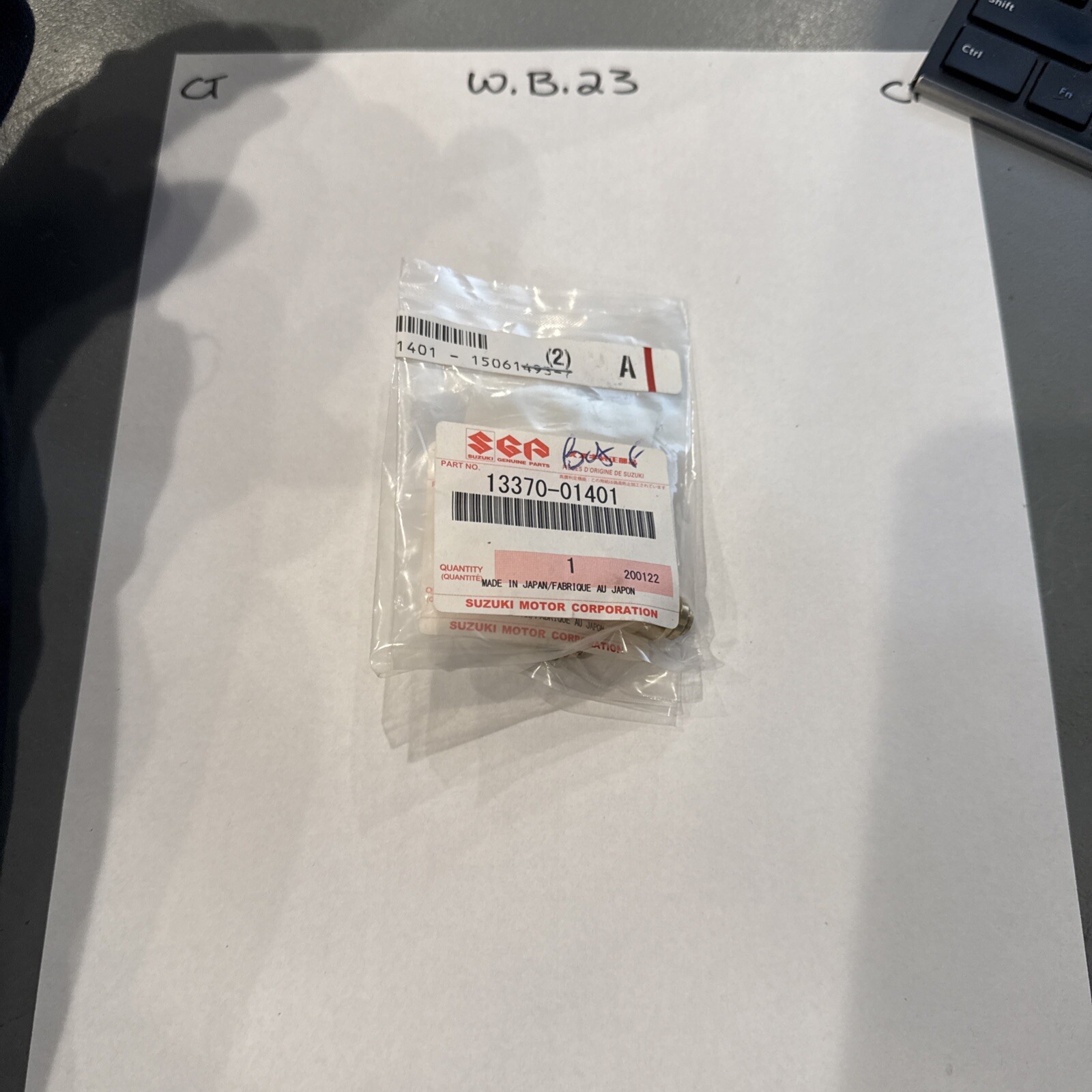 NOS Suzuki 1986-87 VS700 1988-91 VS750 Carburetor Needle Valve 13370-01401