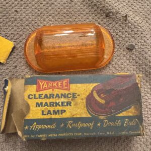 NOS Yankee No. 79 Red Plastic CLEARANCE Marker Lamp & Box JBx39
