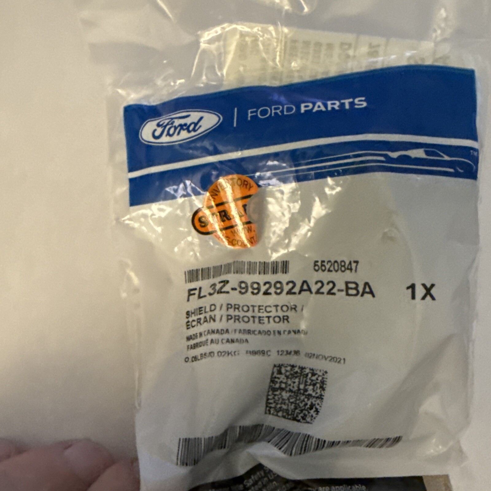 New Genuine Ford Front Shield Stone Deflector Right OE FL3Z99292A22BA - Image 3