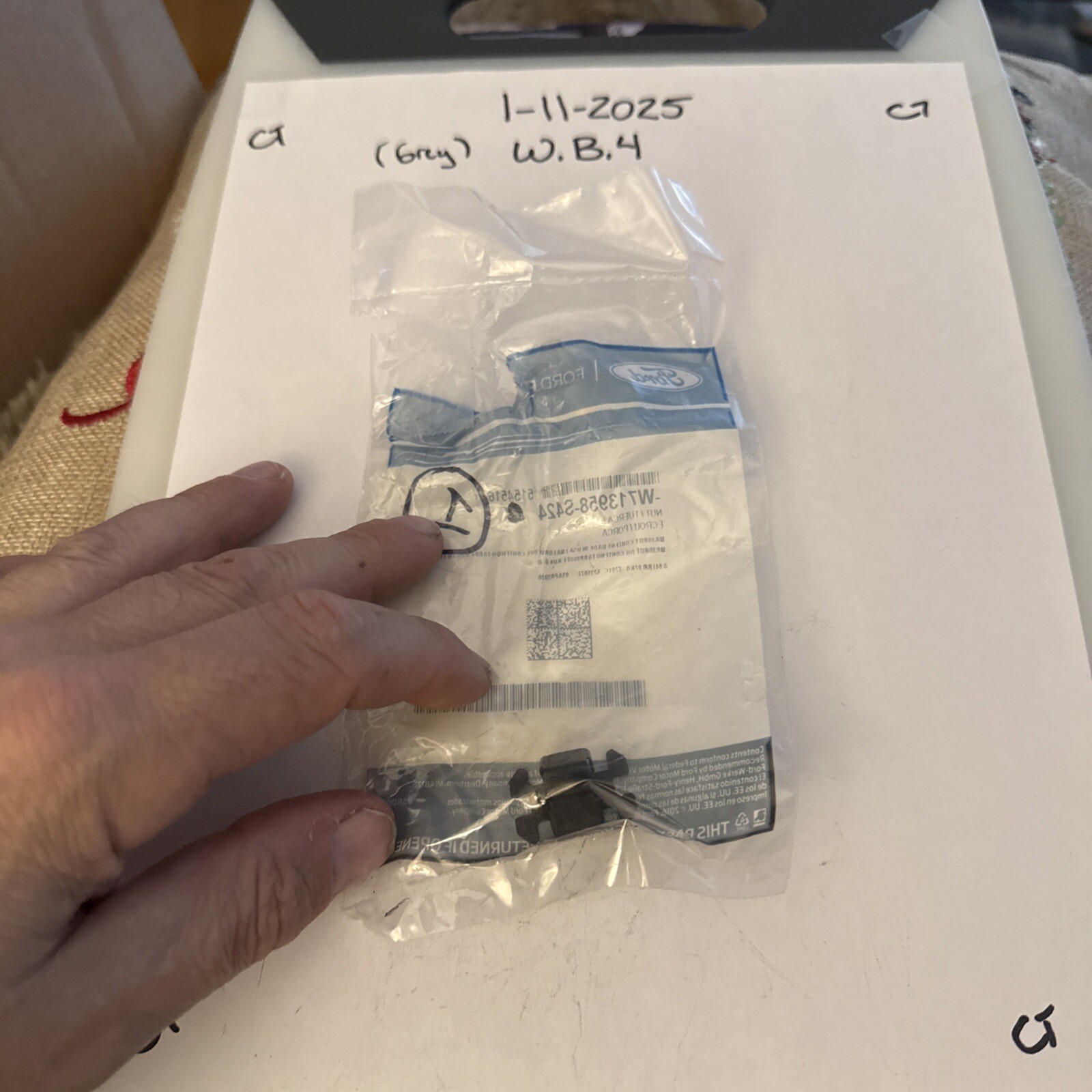 New Genuine Ford Nut W713958S424 / W713958-S424 OEM - Image 3