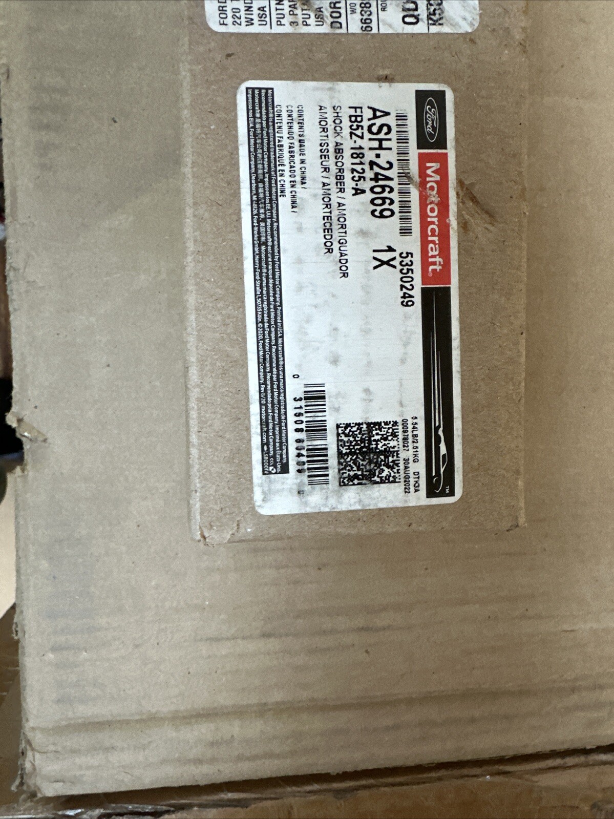 New Genuine Ford Shock Absorber Assembly FB5Z18125A / FB5Z-18125-A OEM