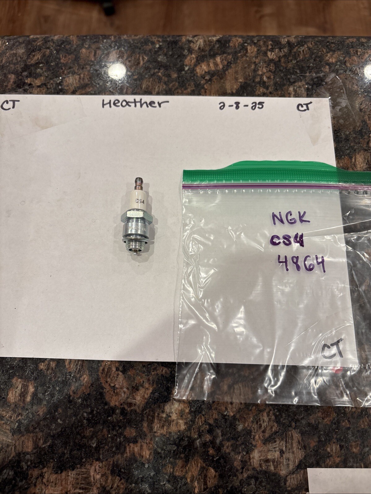 New Genuine NGK CS4 Spark Plug Commercial Series Stock #4864 - Image 3