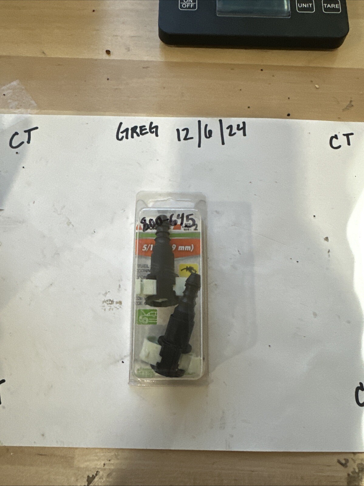 New OEM Dorman OE Solutions Fuel Line Connector - 800-645 Pack Of 2