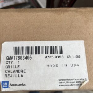 New OEM GM Upper Radiator Grille Assembly for 2007-2014 GMC Yukon 17803405