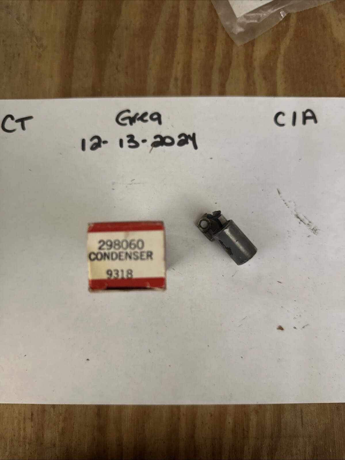 New Points & Condenser Set for Briggs & Stratton Points 298185 Condenser 298060