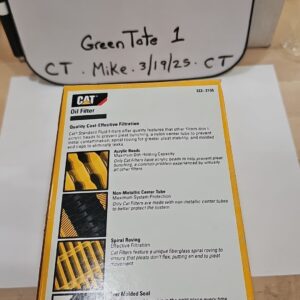 OEM CAT Oil Filter 322-3155 For Excavator 312 314 320 326F