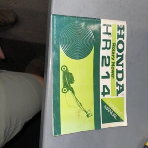 OEM FACTORY OWNERS MANUAL HONDA HR214 KO 42PAGES