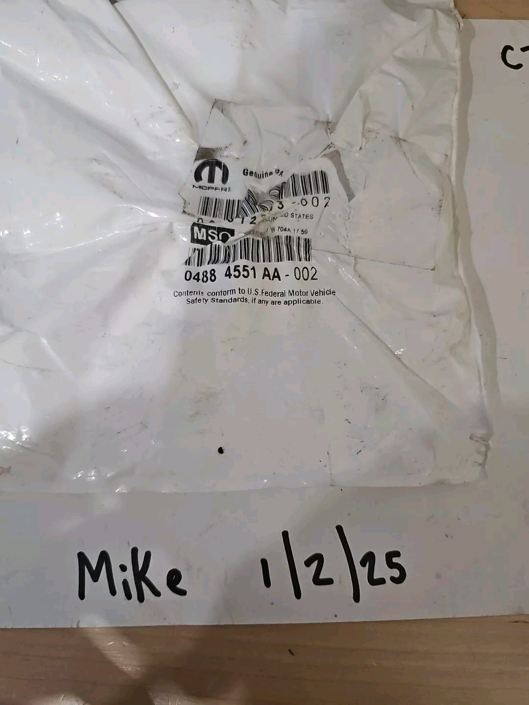 OEM Mopar Injection Throttle Body Gasket 04884551AA For: 1.8,2.0,2.4 4cyl 07-20 - Image 3