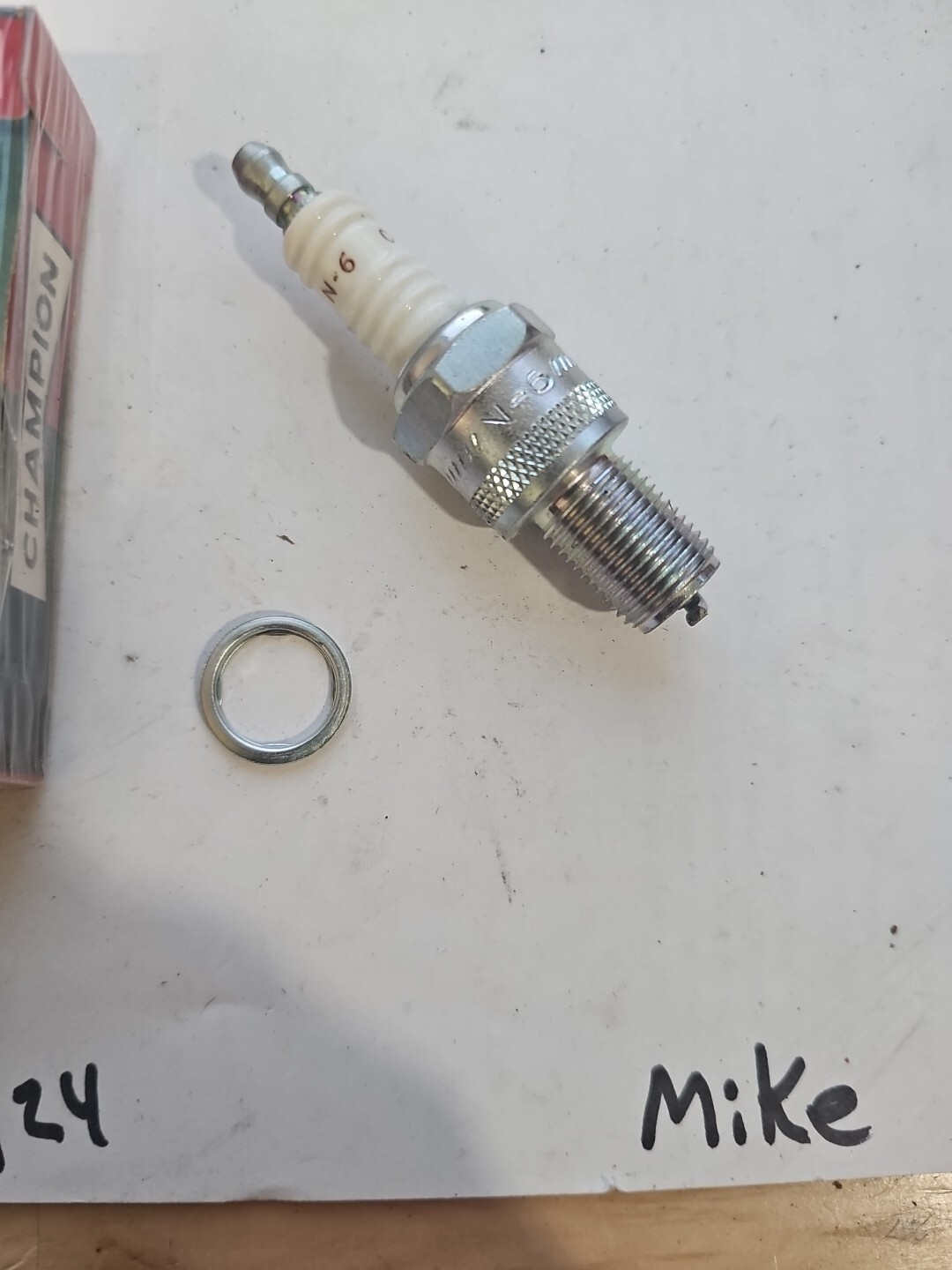 OEM # N-6 VINTAGE CHAMPION spark plug UNUSED NEW OLD STOCK - Image 3