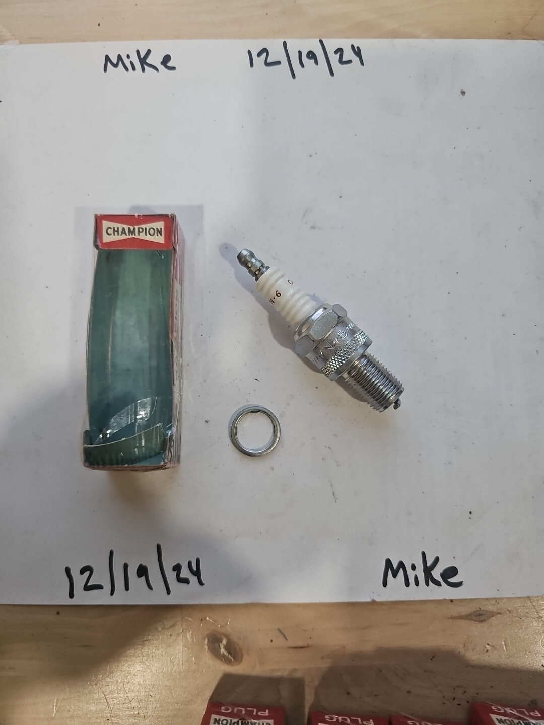 OEM # N-6 VINTAGE CHAMPION spark plug UNUSED NEW OLD STOCK