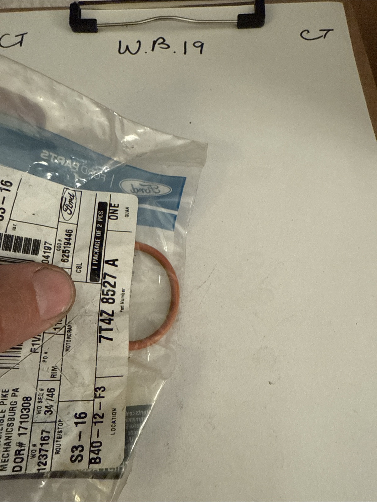 OEM NEW 2007-2020 Ford Lincoln Mercury Edge Engine Coolant Pipe O-Ring 7T4Z8527A - Image 3