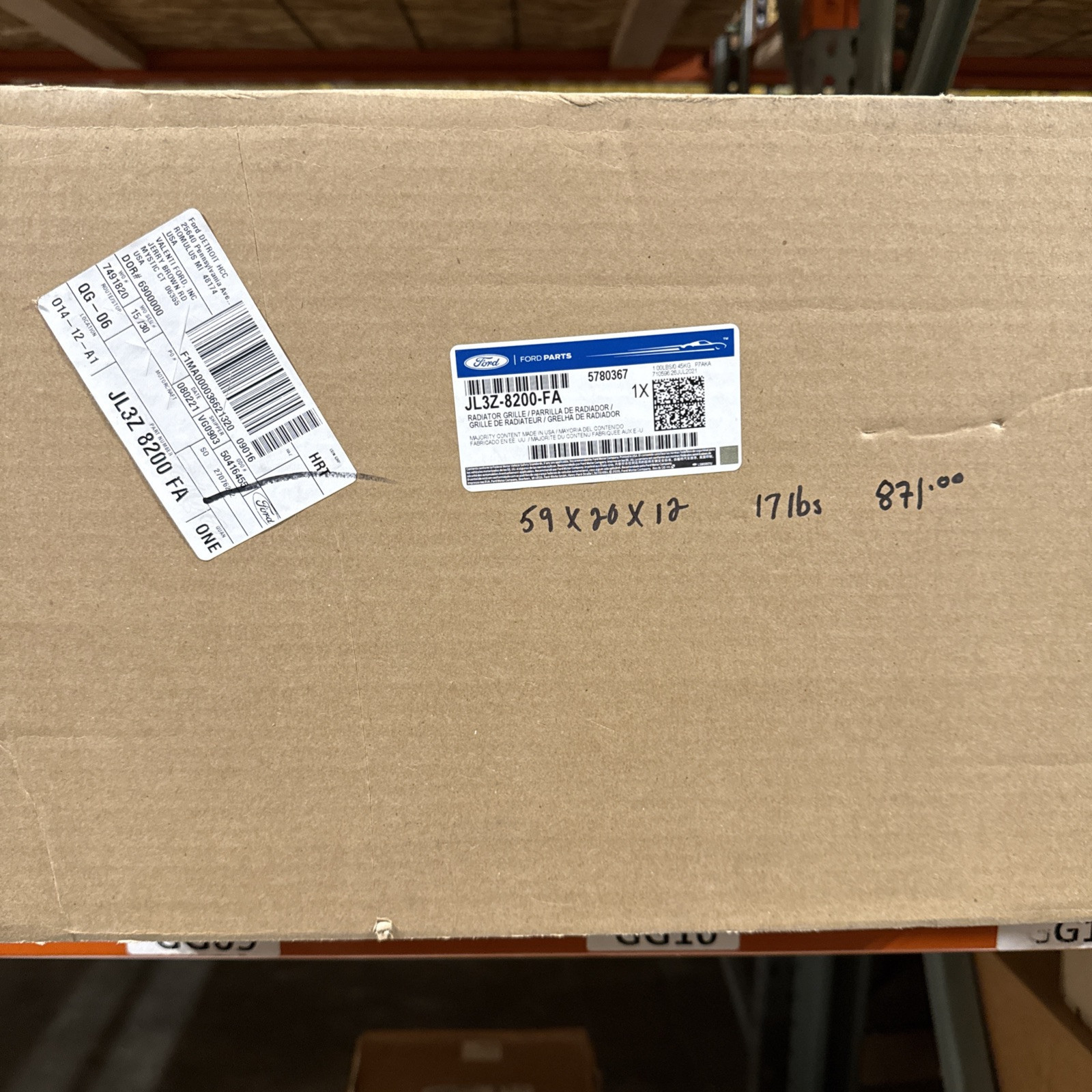 OEM NEW 2018-2020 Ford F-150 Front Grille Assembly - Radiator JL3Z-8200-FA