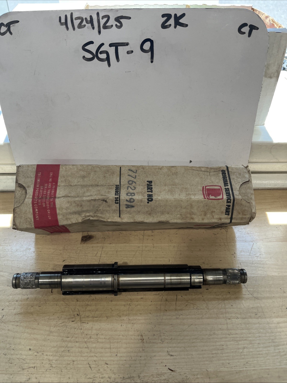 ONE NEW Genuine Tecumseh/Peerless shaft 776289A