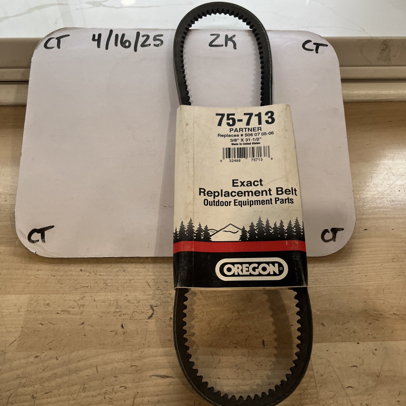 OREGON Replacement Belt 75-713 Replaces Partner 5060705-06