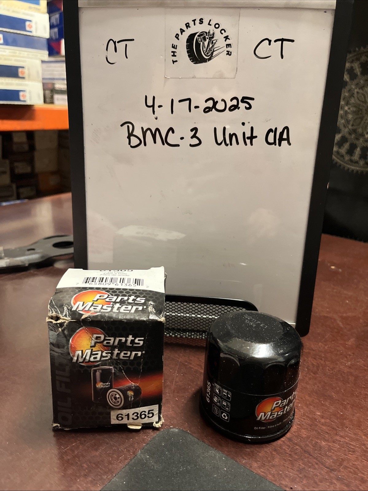 PARTS MASTER 61365 OIL FILTER