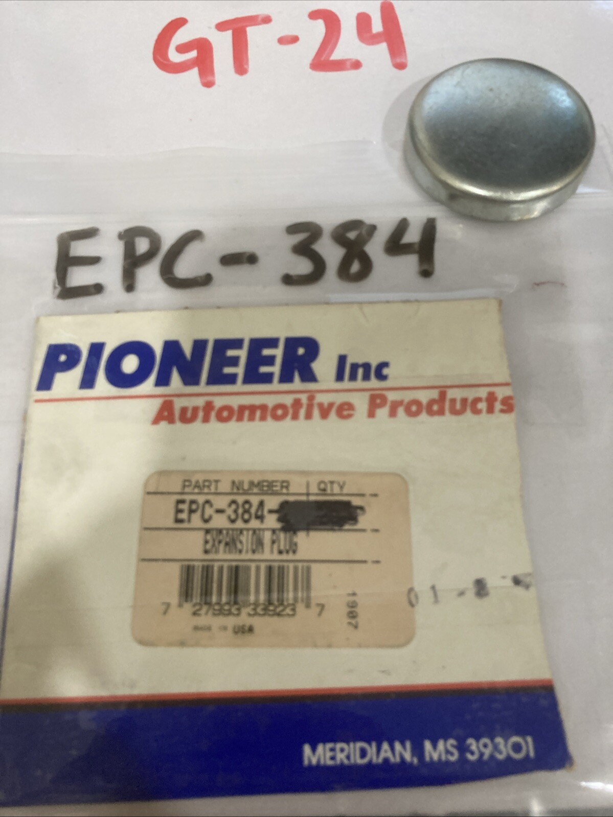 Pioneer 41.5mm EPC-384 Steel Deep Cup Engine Expansion Freeze Plug - Image 3