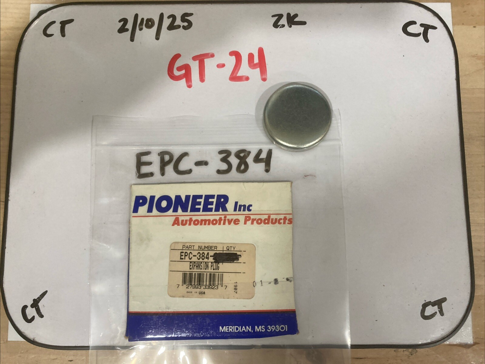 Pioneer 41.5mm EPC-384 Steel Deep Cup Engine Expansion Freeze Plug