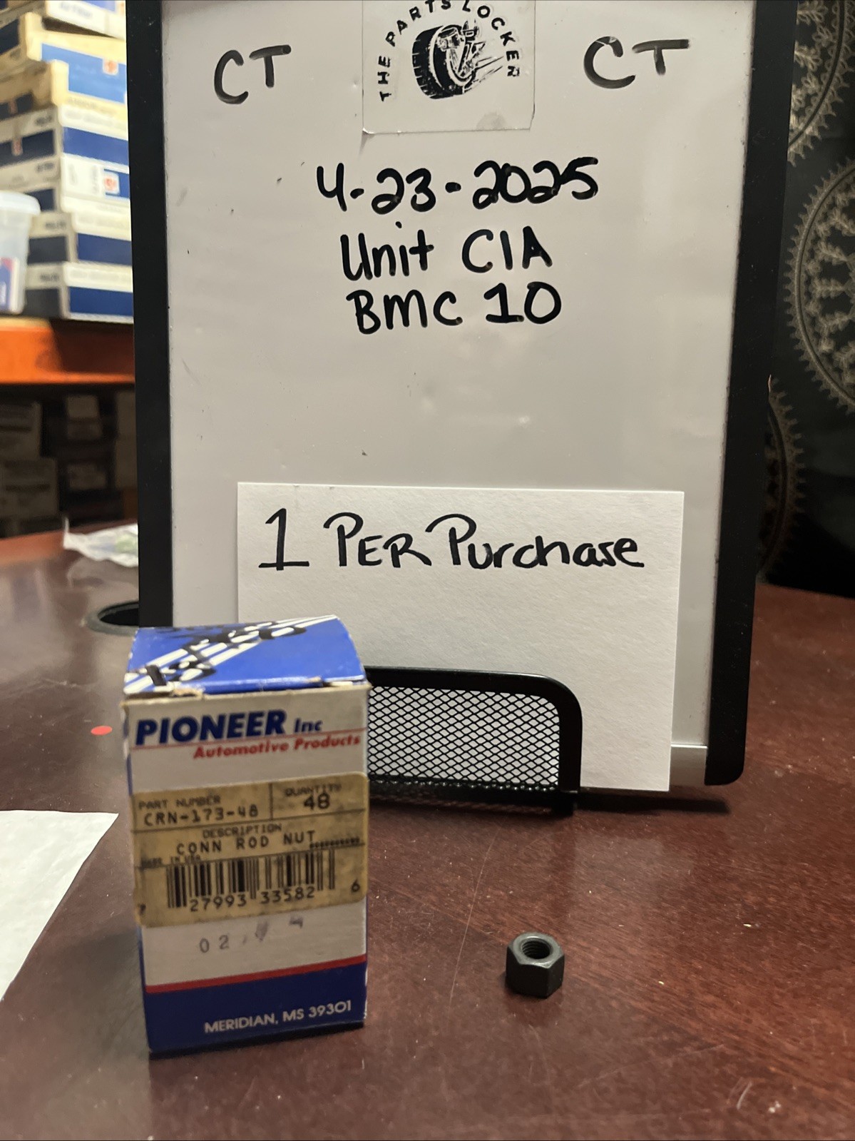 Pioneer Engine Connecting Rod Nut CRN-173