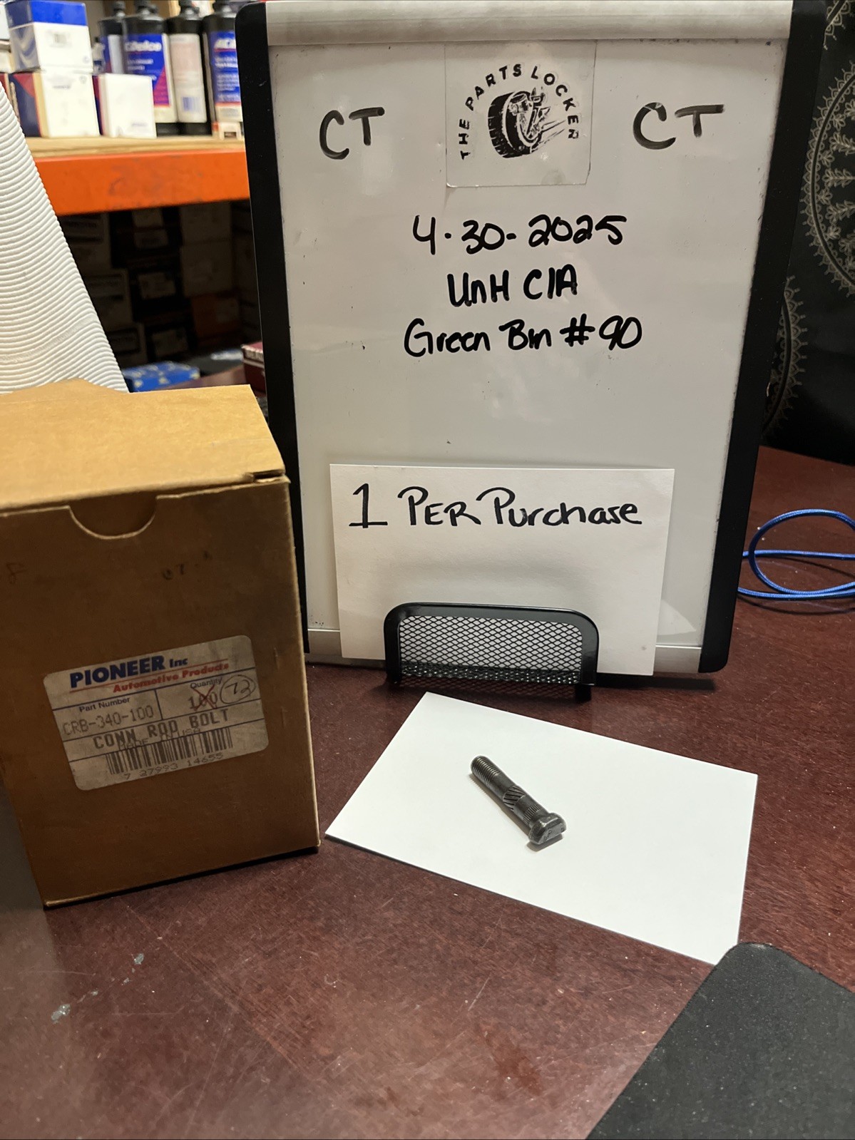 Pioneer connecting rod bolt CRB340 1 Per Purchase