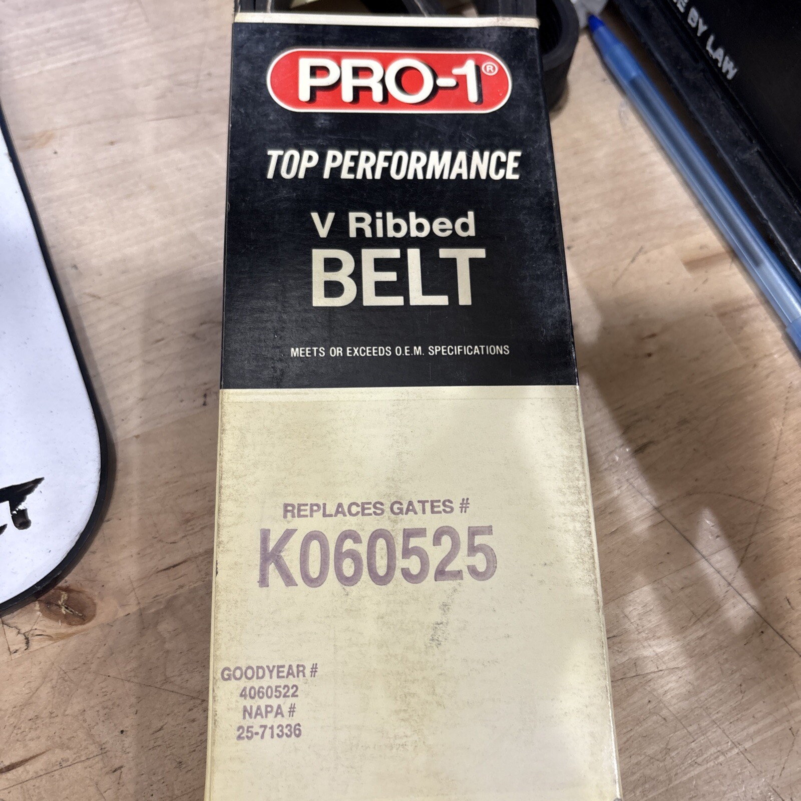 Pro-1 V Ribbed Serpantine Belt Replaces Dayco 5060525 & Gates K060525 - Image 4