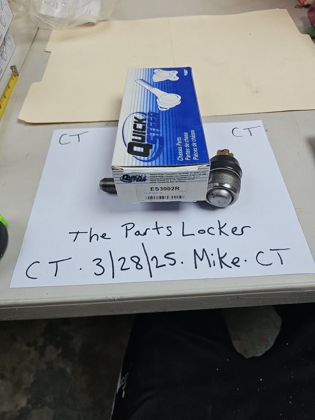 Quick Steer ES3002R Steering Tie Rod End For 86-97 Nissan D21 Pathfinder Pickup