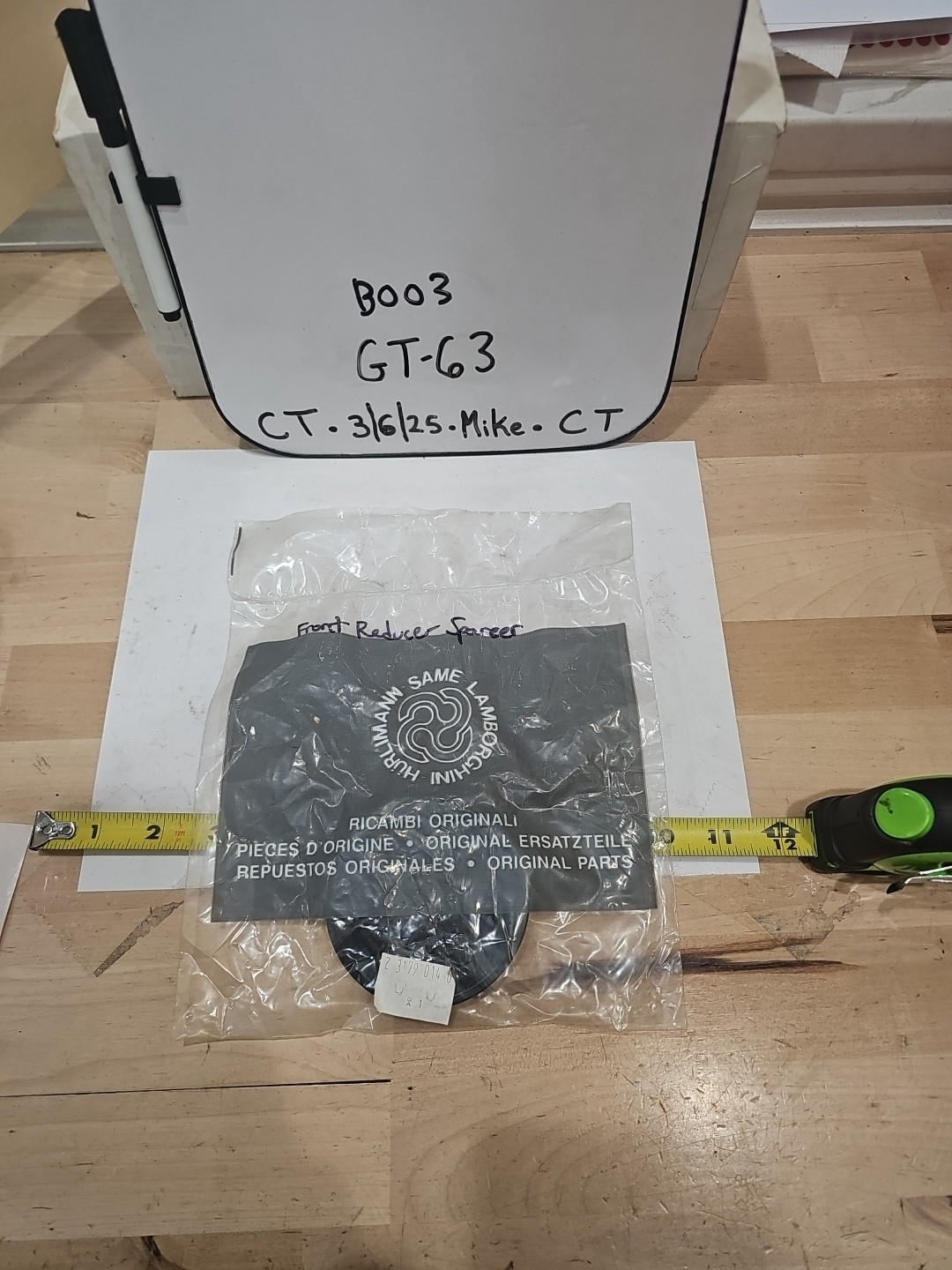 Ricambi Originali Front Reducer Spacer 2-3179-014-0