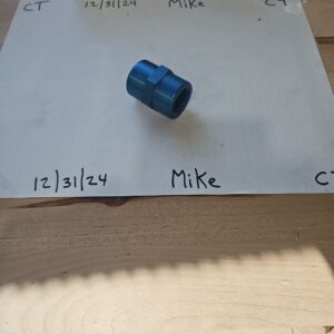 Russell Pipe Fitting 6147; NPT Coupler Blue 1/2" NPT Female to 1/2" NPT Female