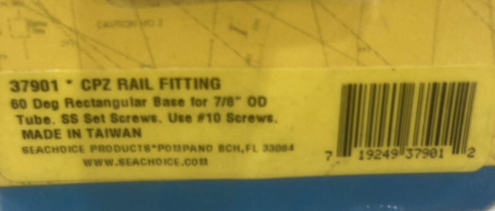 SEACHOICE 37901 RECTANGULAR BASE RAIL FITTING 60DEGREE CHROME ZAMAK BOATINGMALL - Image 4