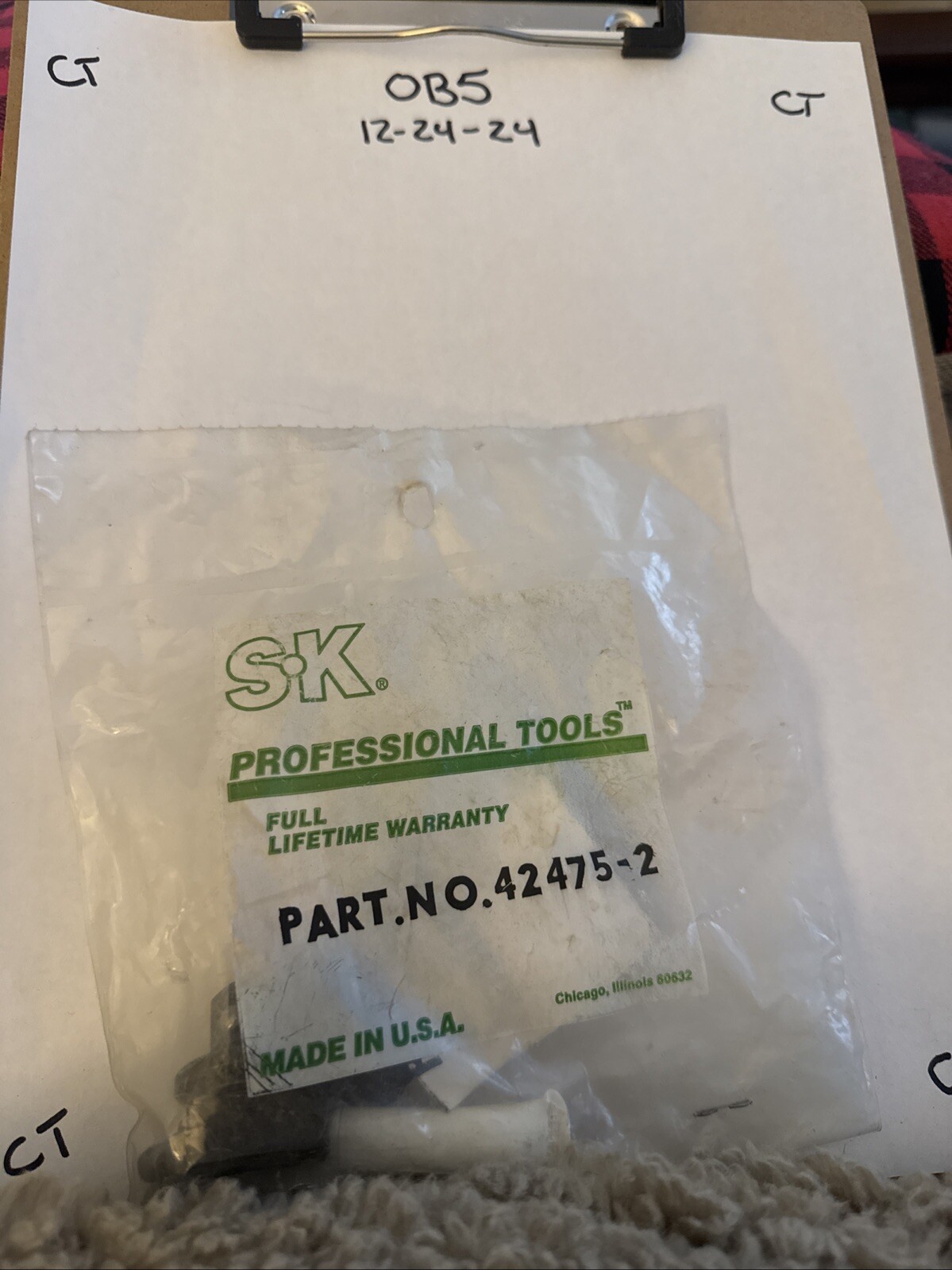 SK Hand Tools 42475-2 Tuff 1 Ratchet Repair Kit 1/2" Drive USA Made