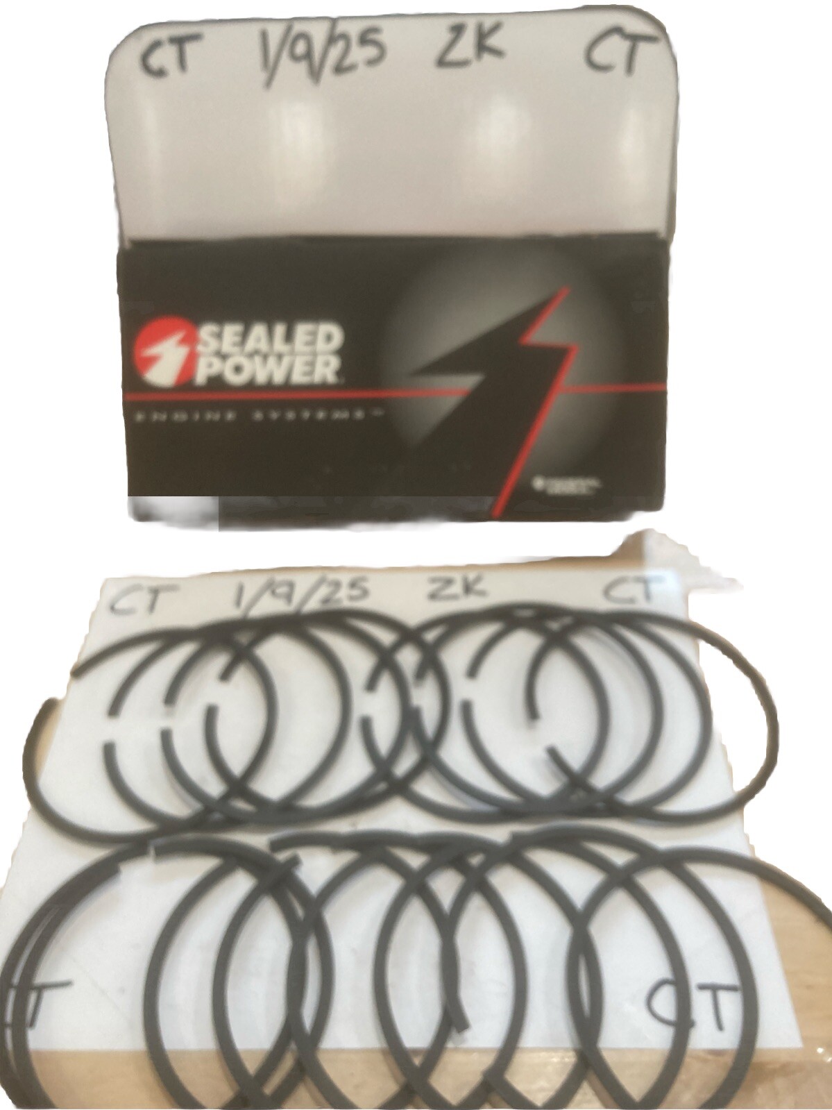 Sealed Power E251K30 SBC Chevy 350 383 Moly Piston Rings 4.030" (16 Rings Only)