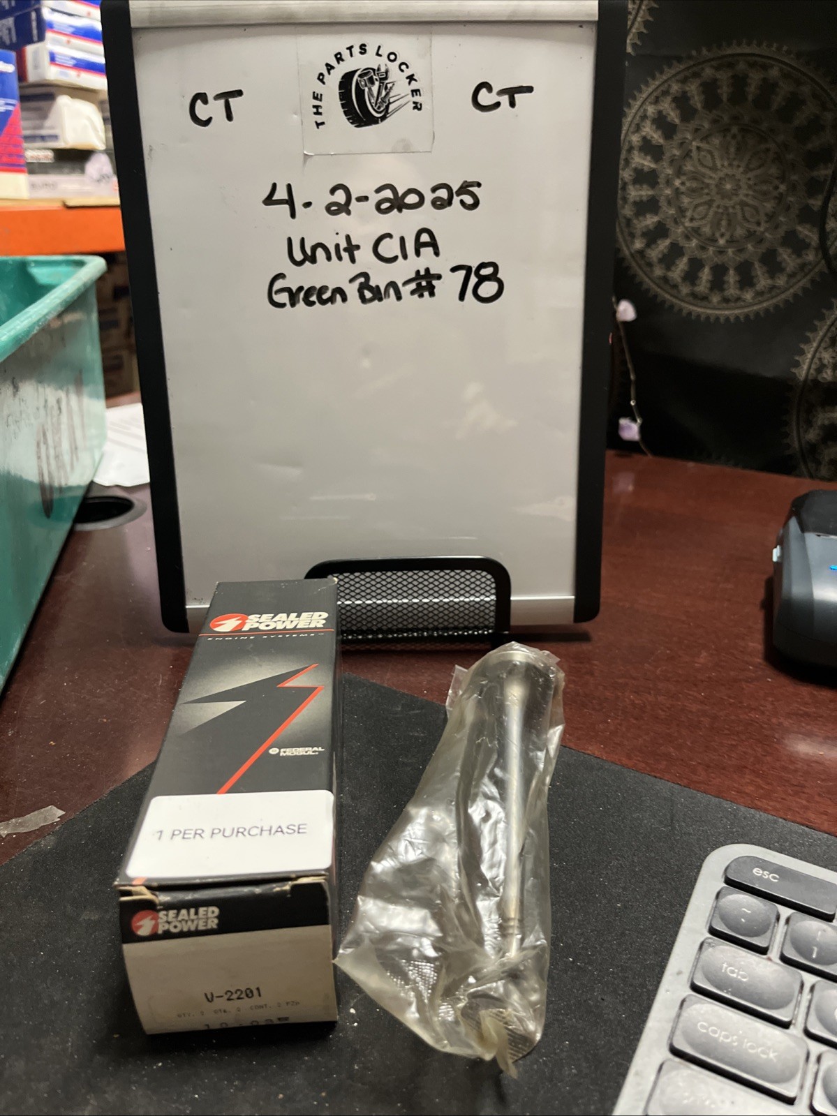 Sealed Power V2201 Exhaust Valve NOS 1 Per Purchase