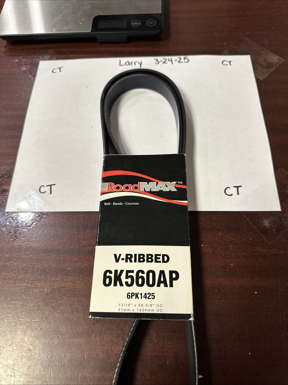 Serpentine Belt-Automotive V-Ribbed Belt(Standard) Roadmax 6K560AP