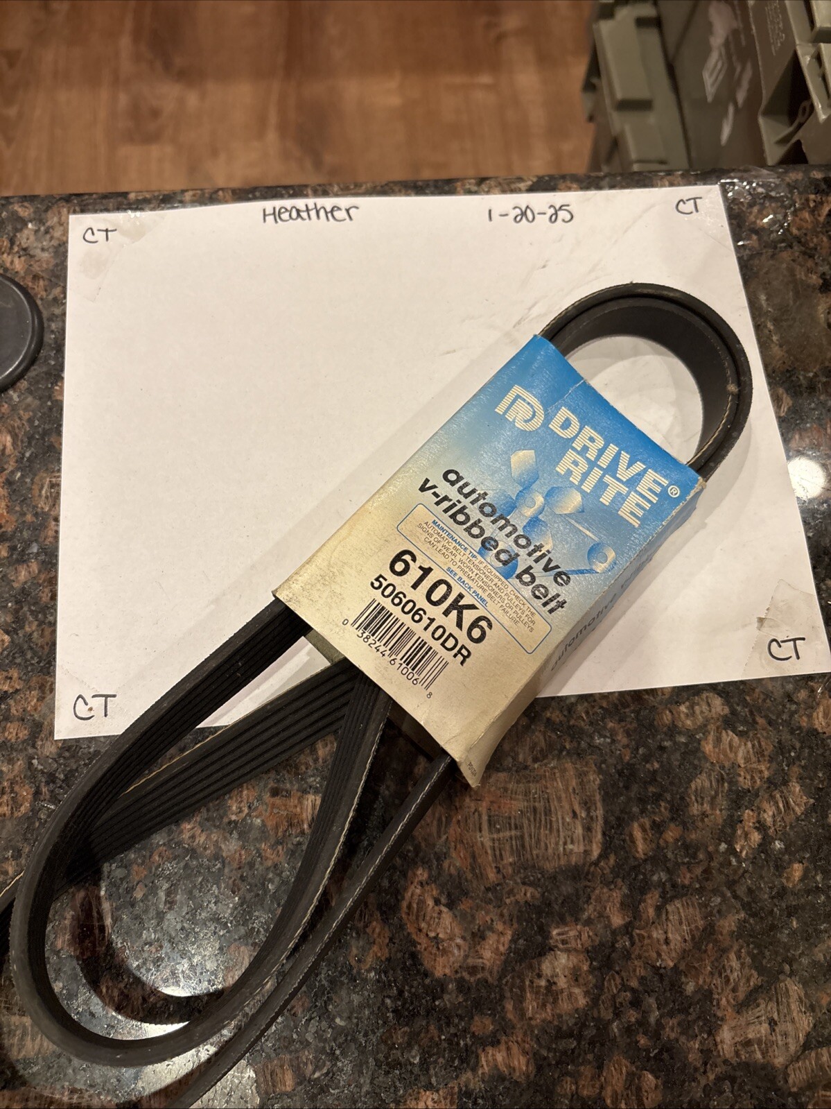 Serpentine Belt Drive Rite 5060610DR / 610K6