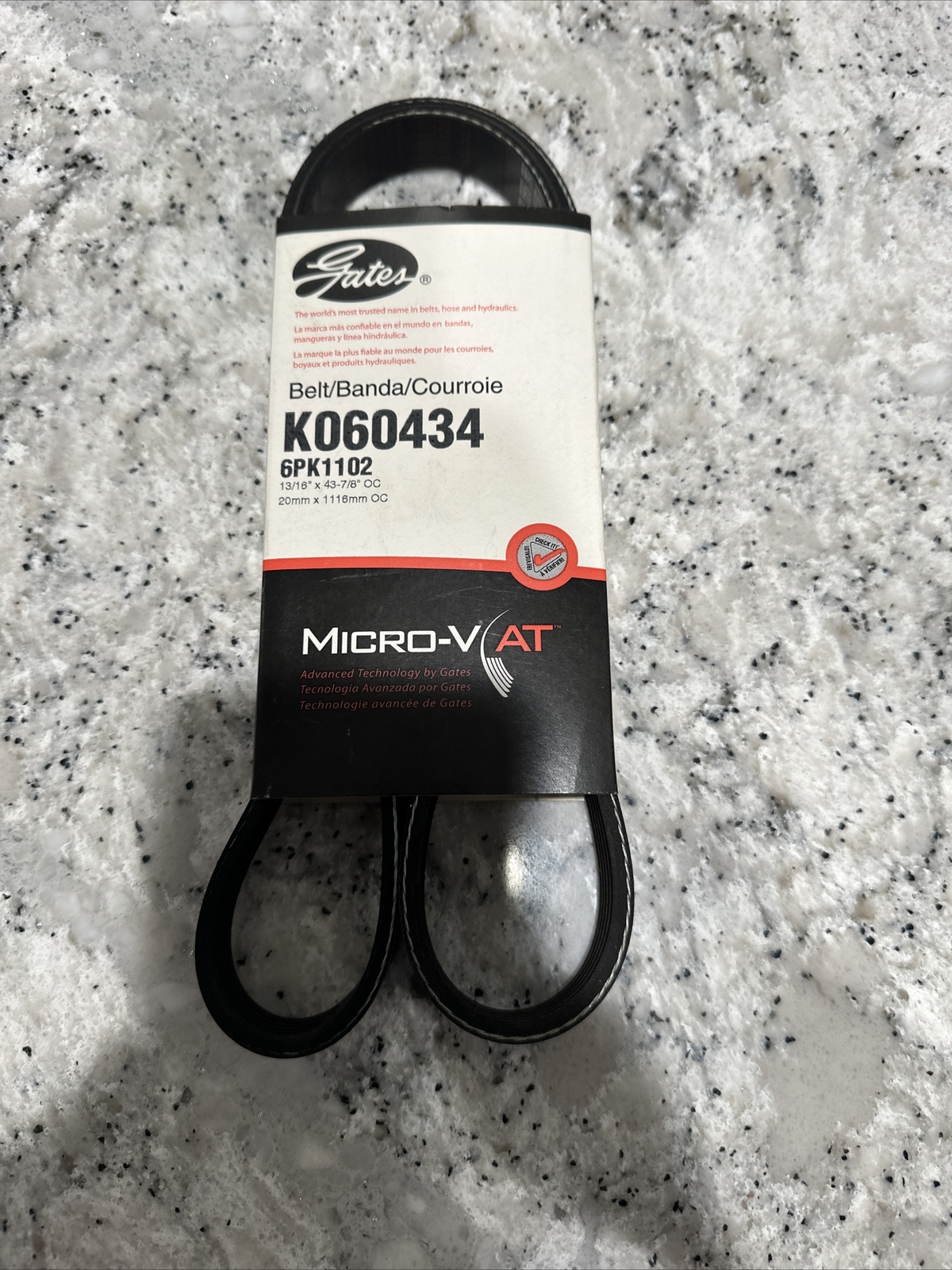 Serpentine Belt-Premium OE Micro-V Belt Gates K060434