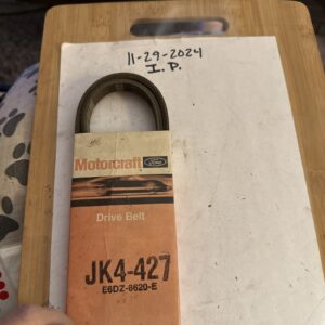 Serpentine Drive Belt Ford Motorcraft JK4-427 E6DZ-8620-E v belt JK4427 - C24